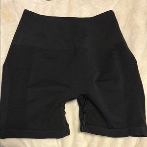 Alphalete Black Bike Shorts Elastic Waistband